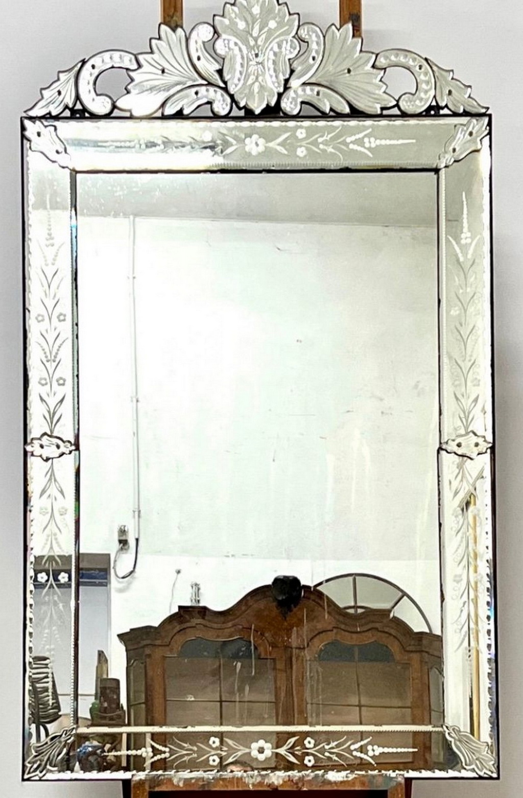 A fine Venetian 'Margin' Mirror